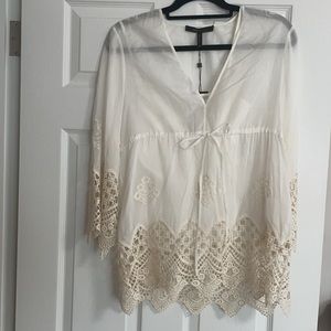 embroidered drawstring top